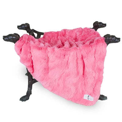 Fuchsia Bella Luxe Dog Blanket blankets for dogs, luxury dog blankets, MORE COLOR OPTIONS