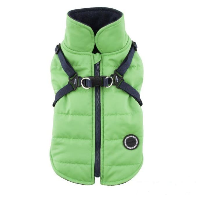 - Mountaineer II Green Dog Vest With Harness clothes for small dogs cute dog apparel cute dog clothes dog apparel dog sweaters