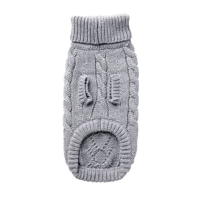 Gray Chalet Sweater Dog Apparel