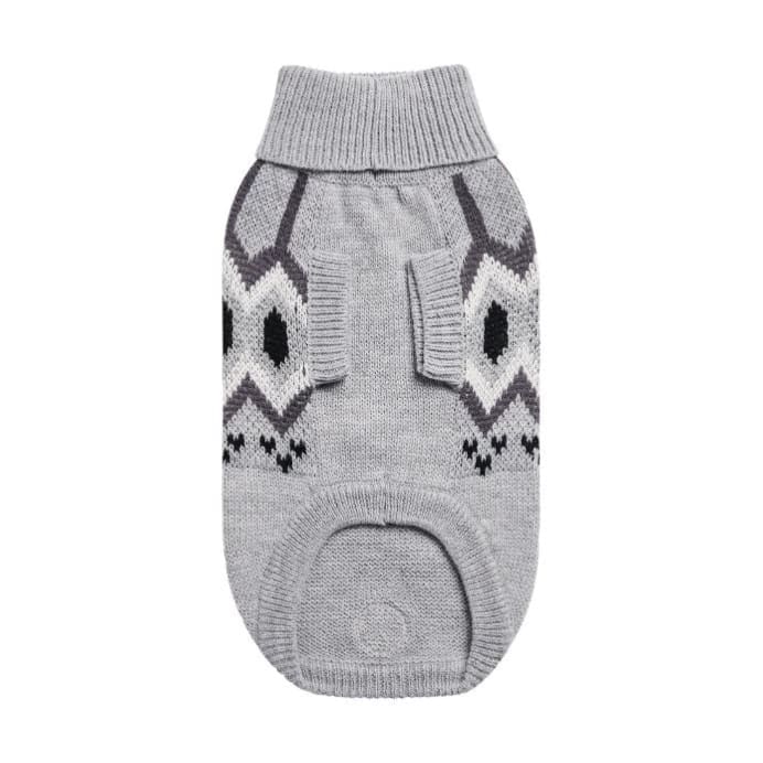 Gray Heritage Dog Sweater Dog Apparel NEW ARRIVAL