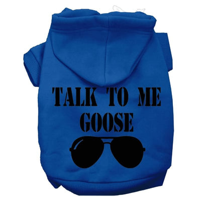 Talk To Me Goose Dog Hoodie Dog Apparel clothes for small dogs, cute dog apparel, cute dog clothes, dog apparel, dog sweaters
