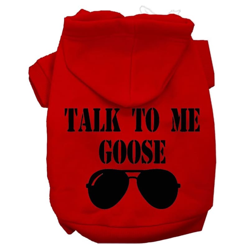 Talk To Me Goose Dog Hoodie Dog Apparel clothes for small dogs, cute dog apparel, cute dog clothes, dog apparel, dog sweaters
