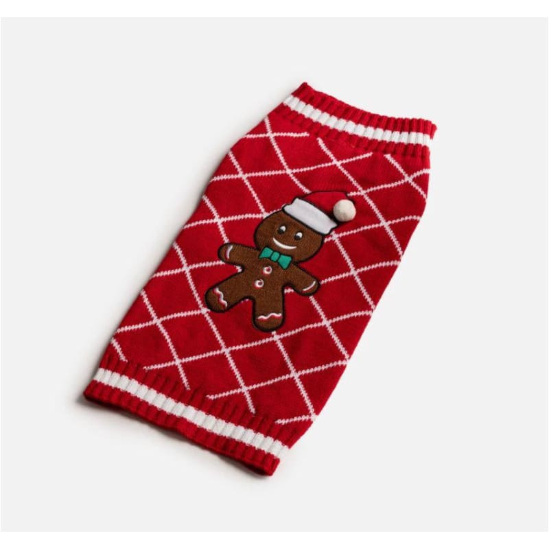 Gingerbread Ugly Christmas Dog Sweater + Matching Human Sweater Dog Apparel NEW ARRIVAL