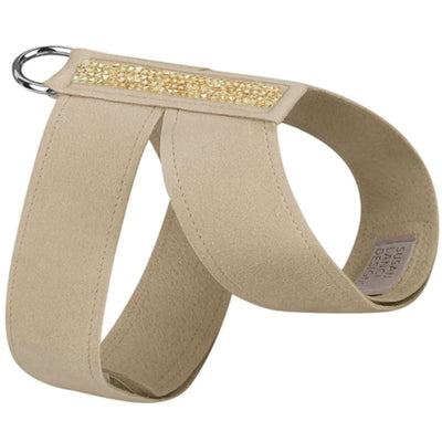 Gold Crytals Puparoxy Ultrasuede Tinkie Harness MORE COLOR OPTIONS