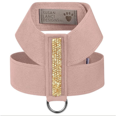 Gold Crytals Puparoxy Ultrasuede Tinkie Harness MORE COLOR OPTIONS
