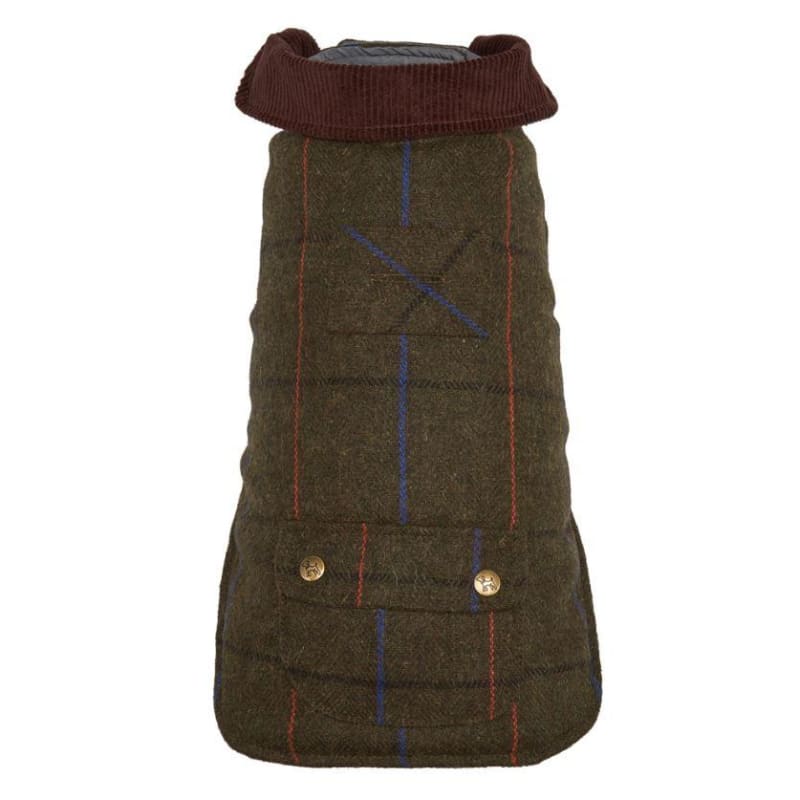 - Green Tweed Dog Coat NEW ARRIVAL