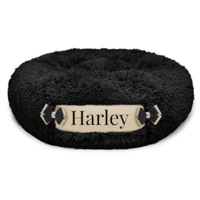 Black Shag & Fawn Customizable Dog Bed NEW ARRIVAL