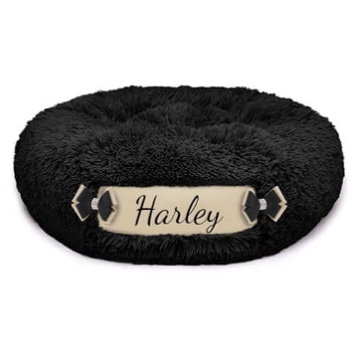 Black Shag & Fawn Customizable Dog Bed NEW ARRIVAL