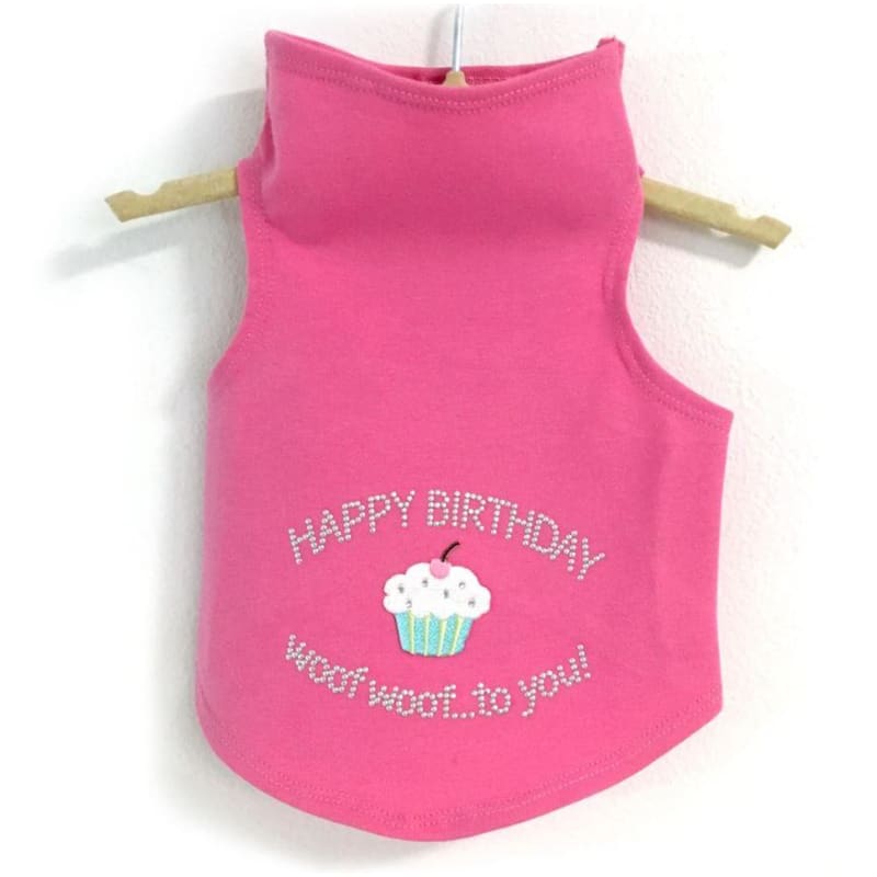Happy Birthday Dog Tank Top clothes for small dogs, cute dog apparel, cute dog clothes, dog apparel, dog sweaters