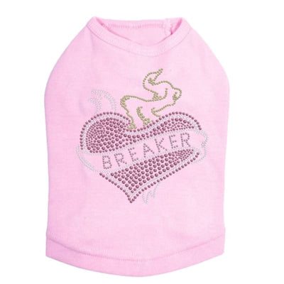 Heart Breaker Rhinestud Dog Tank Top clothes for small dogs, cute dog apparel, cute dog clothes, dog apparel, dog sweaters
