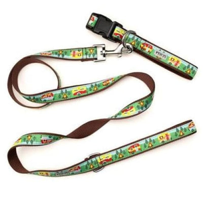 Happy Camper Collar & Leash Collection Pet Collars & Harnesses bling dog collars, cute dog collar, dog collars, fun dog collars, leather dog