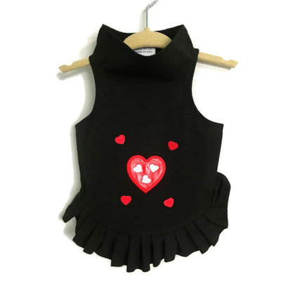 - Hearts Dog Flounce Dress Dresses