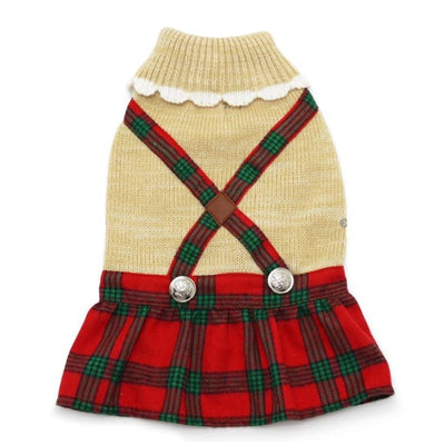 - Holiday Plaid Dog Dress clothes for small dogs cute dog apparel cute dog clothes dog apparel dog hoodies