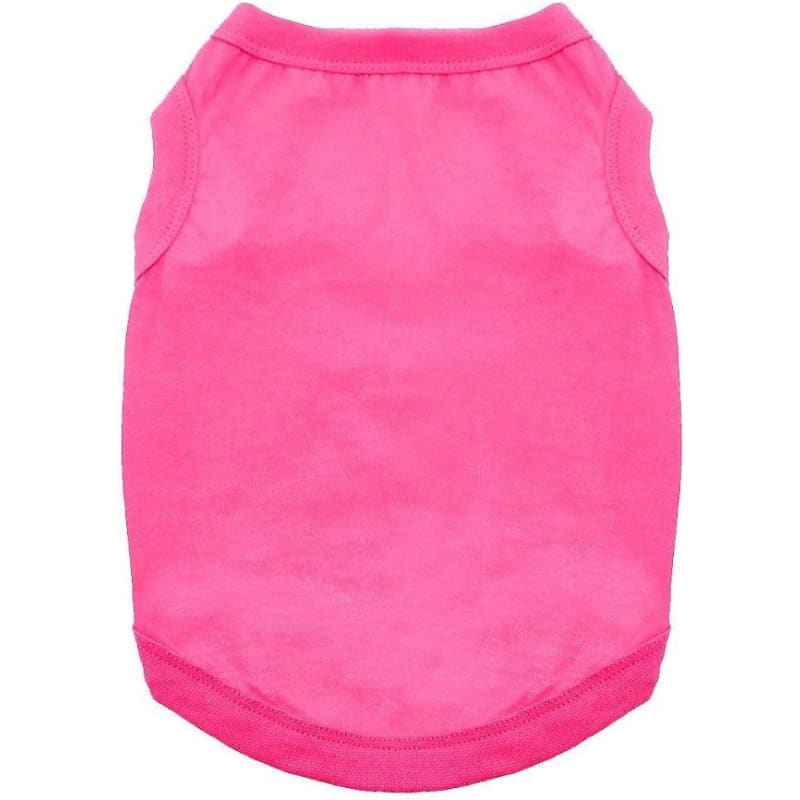- 100% Cotton Dog Tank Top in Hot Pink NEW ARRIVAL