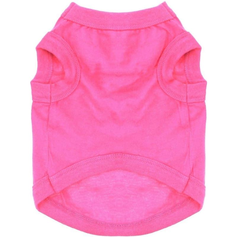 - 100% Cotton Dog Tank Top in Hot Pink NEW ARRIVAL