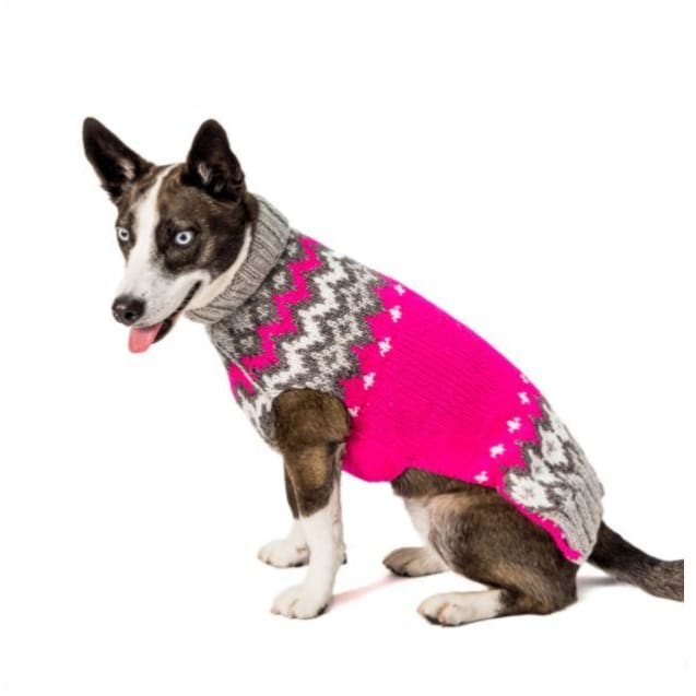Hot Pink Alps Wool Dog Sweater clothes for small dogs, cute dog apparel, cute dog clothes, dog apparel, dog hoodies