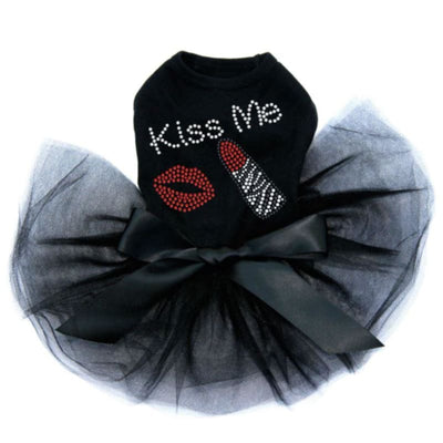 Kiss Me Lips & Lipstick Dog Tutu clothes for small dogs, cute dog apparel, cute dog clothes, cute dog dresses, dog apparel