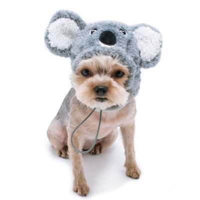 Furry Koala Dog Hat clothes for small dogs, cute dog apparel, cute dog clothes, dog apparel, DOG HATS
