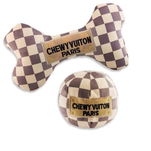 Keep Calm and Chewy Vuiton Checker Toy Collection NEW ARRIVAL
