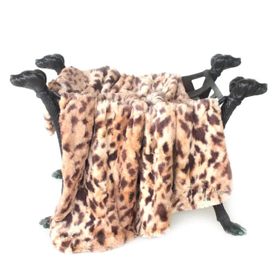 King Leopard Luxe Dog Blanket blankets for dogs, luxury dog blankets
