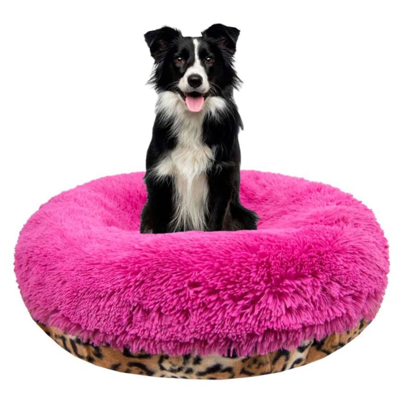 Lollipop & Chepard Shag Bagel Bed BAGEL BEDS, bagel beds for dogs, BEDS, cute dog beds, donut beds for dogs