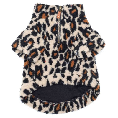 Leopard Sherpa 1/4 Zip Pullover NEW ARRIVAL