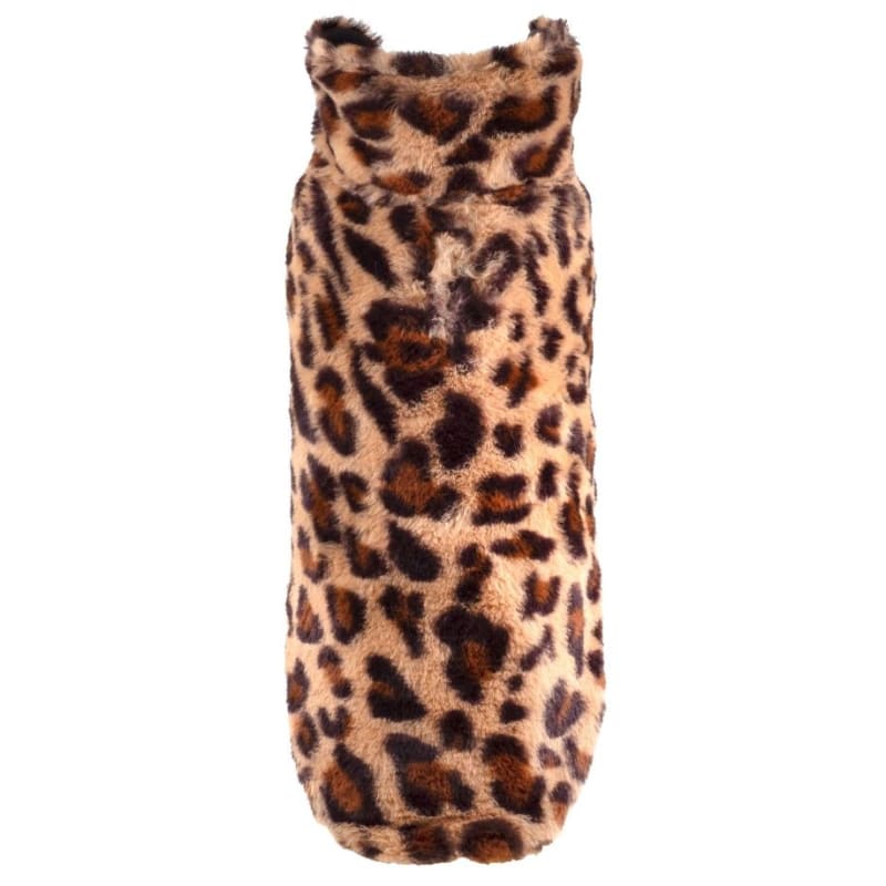 Leopard Faux Fur Coat Dog Apparel