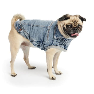 GF Pet Elasto-Fit Lightwash Denim Jacket Dog Apparel