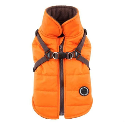 - Mountaineer II Orange Dog Vest With Harness clothes for small dogs cute dog apparel cute dog clothes dog apparel dog sweaters
