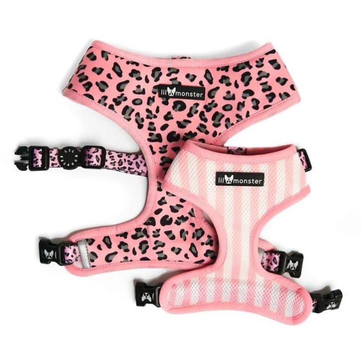 Spotted Pink Reversible Harness NEW ARRIVAL