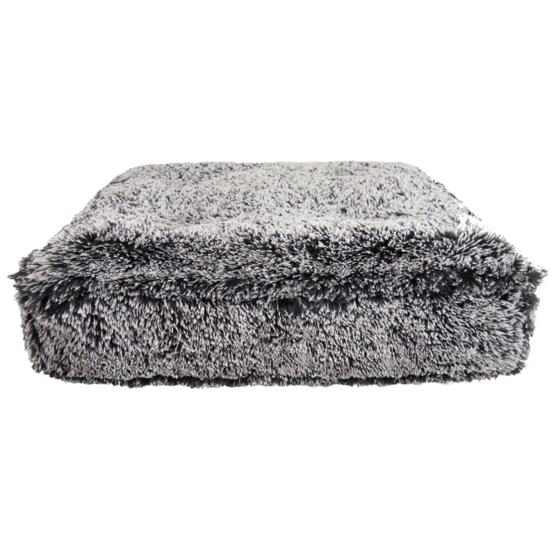 Sicilian Rectangle Midnight Frost Shag Bed BEDS, bolster dog beds, rectangle dog beds