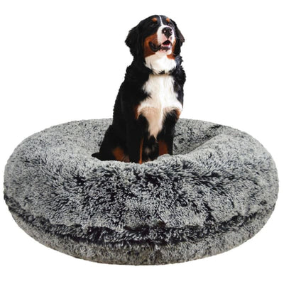 Midnight Frost Shag Bagel Bed BAGEL BEDS, bagel beds for dogs, BEDS, BESSIE AND BARNIE, cute dog beds