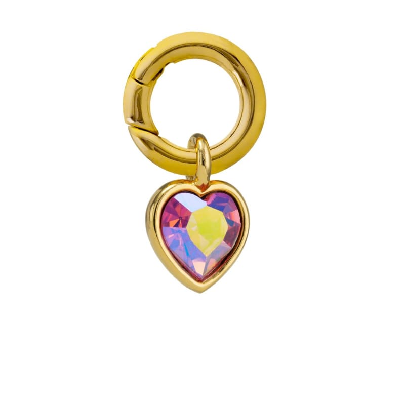 Mini Me Pink Heart Collar Charm Gold NEW ARRIVAL