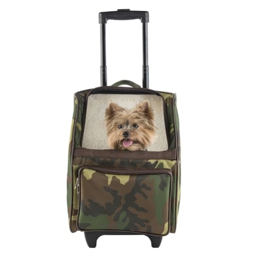 - Rio Camo 3-In-1 Dog Carrier On Wheels