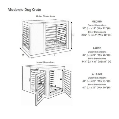 Moderno Dog Crate Pet Carriers & Crates MADE TO ORDER