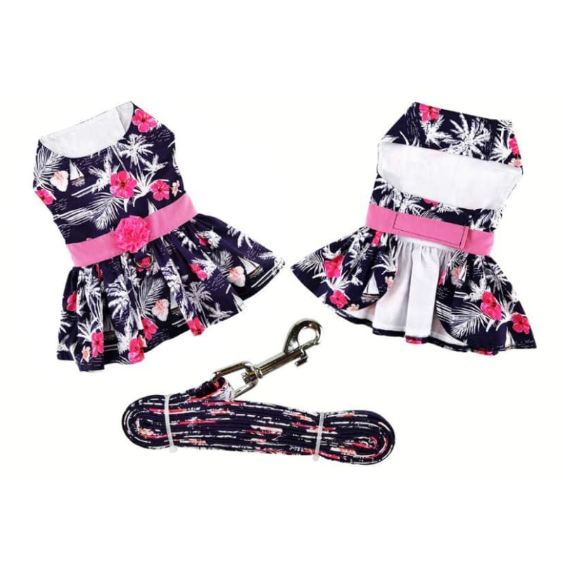 Moonlight Sails Dress With Matching Leash clothes for small dogs, cute dog apparel, cute dog clothes, cute dog dresses, dog apparel