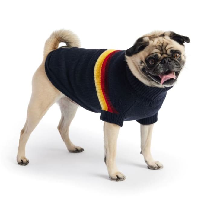 Navy Retro Dog Sweater Dog Apparel NEW ARRIVAL
