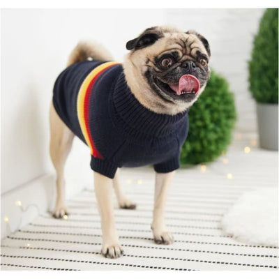 Navy Retro Dog Sweater Dog Apparel NEW ARRIVAL