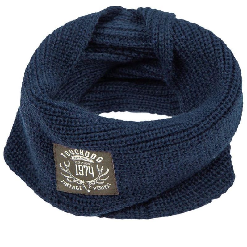 - Touchdog Heavy Knitted Navy Winter Dog Scarf NEW ARRIVAL