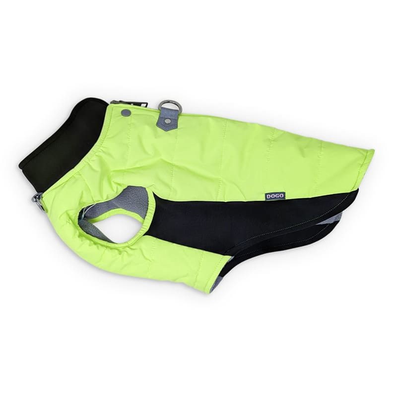 Runner Dog Coat Metallic Neon Dog Apparel clothes for small dogs, COATS, cute dog apparel, cute dog clothes, dog apparel