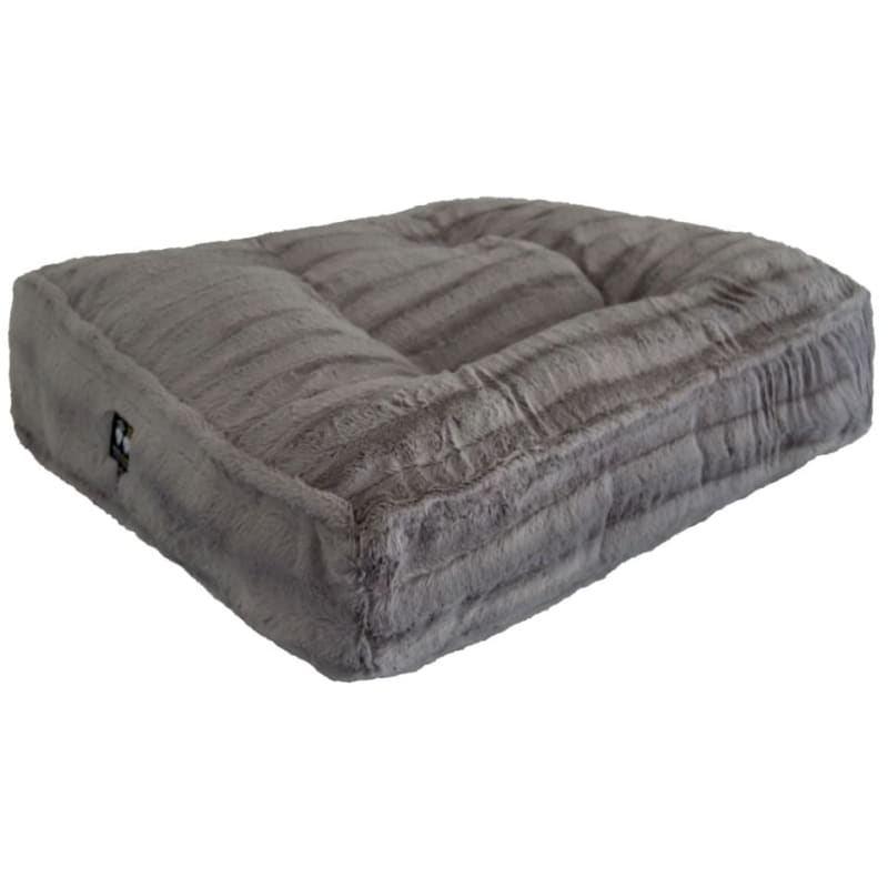Sicilian Rectangle Bed in Natural Grey Dog Beds BEDS, bolster dog beds, NEW ARRIVAL, rectangle dog beds