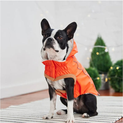 Orange Elasto-Fit Insulated Raincoat Dog Apparel NEW ARRIVAL
