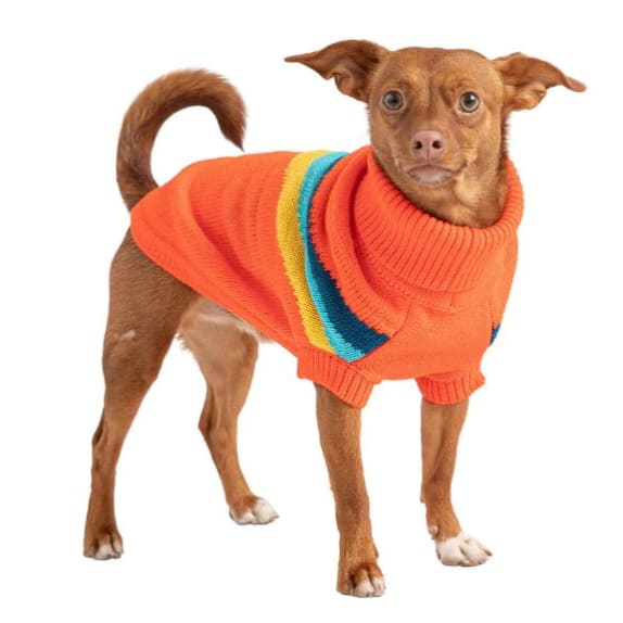 Orange Alpine Dog Sweater Dog Apparel NEW ARRIVAL