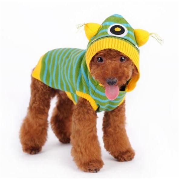 One Eye Monster Hooded Sweater APPAREL clothes for small dogs, cute dog apparel, cute dog clothes, dog apparel, dog hoodies