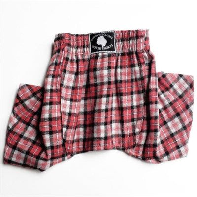 Plaid Flannel Boxer Shorts For Dogs boxer shorts for dogs, clothes for small dogs, cute dog apparel, cute dog clothes, dog apparel