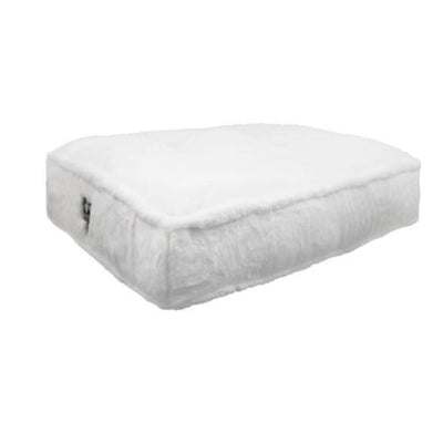 Sicilian Rectangle Polar Bear Short Shag Bed BEDS, bolster dog beds, NEW ARRIVAL, rectangle dog beds