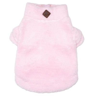 Pink Solid Fleece 1/4 Zip Pullover NEW ARRIVAL