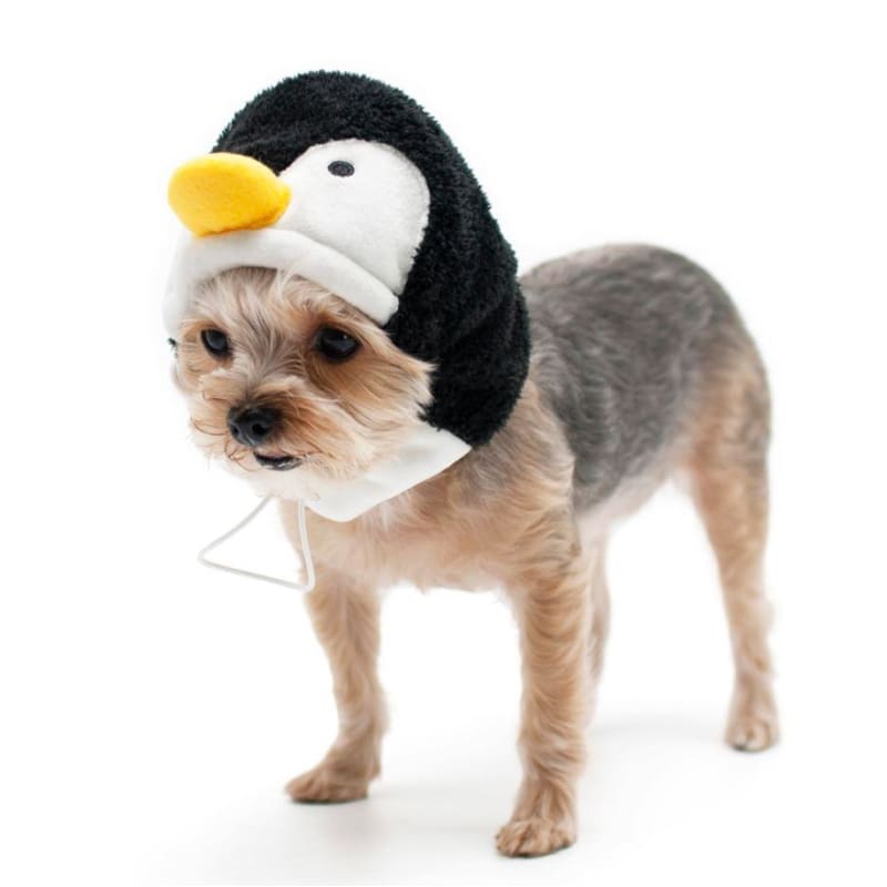 Furry Penguin Dog Hat clothes for small dogs, cute dog apparel, cute dog clothes, dog apparel, DOG HATS