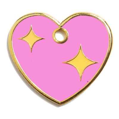 Pink Heart Engravable Pet ID Tag NEW ARRIVAL