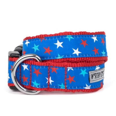 Patriotic Stars Collar & Leash Collection Pet Collars & Harnesses 4th of july, bling dog collars, cute dog collar, dog collars, fun dog 